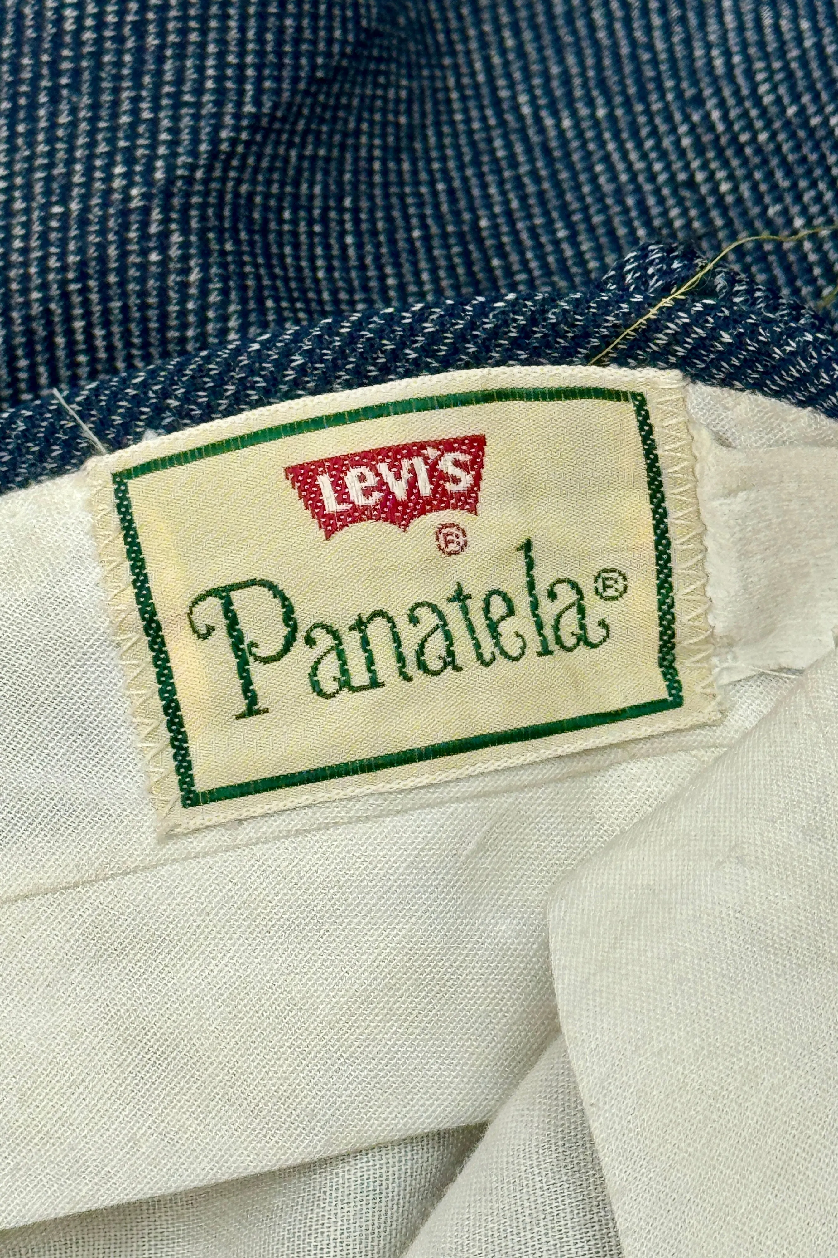 1970’S LEVI’S PANTELA MADE IN USA FLARED LEG DRESS PANTS 34 X 28