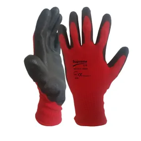 240 Pairs Red Black CUT 1 Protection PU Coated Work Gloves