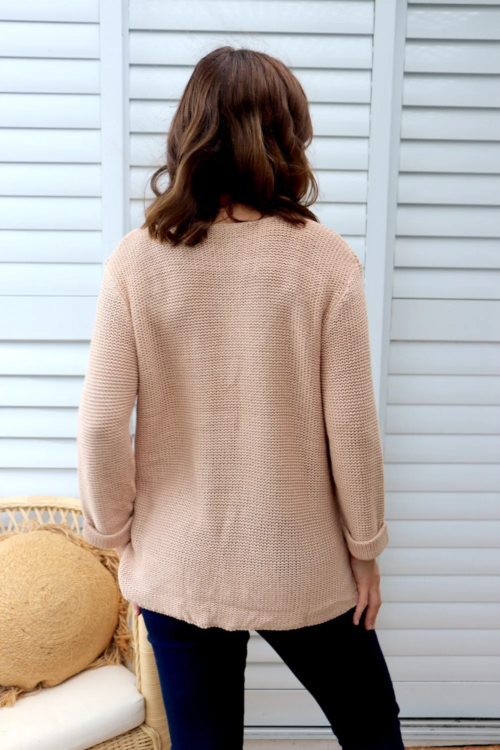 Alex Knit Sweater in Latte