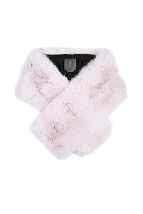 Arabella Blue Fox Fur Scarf Acqua Di Rosa