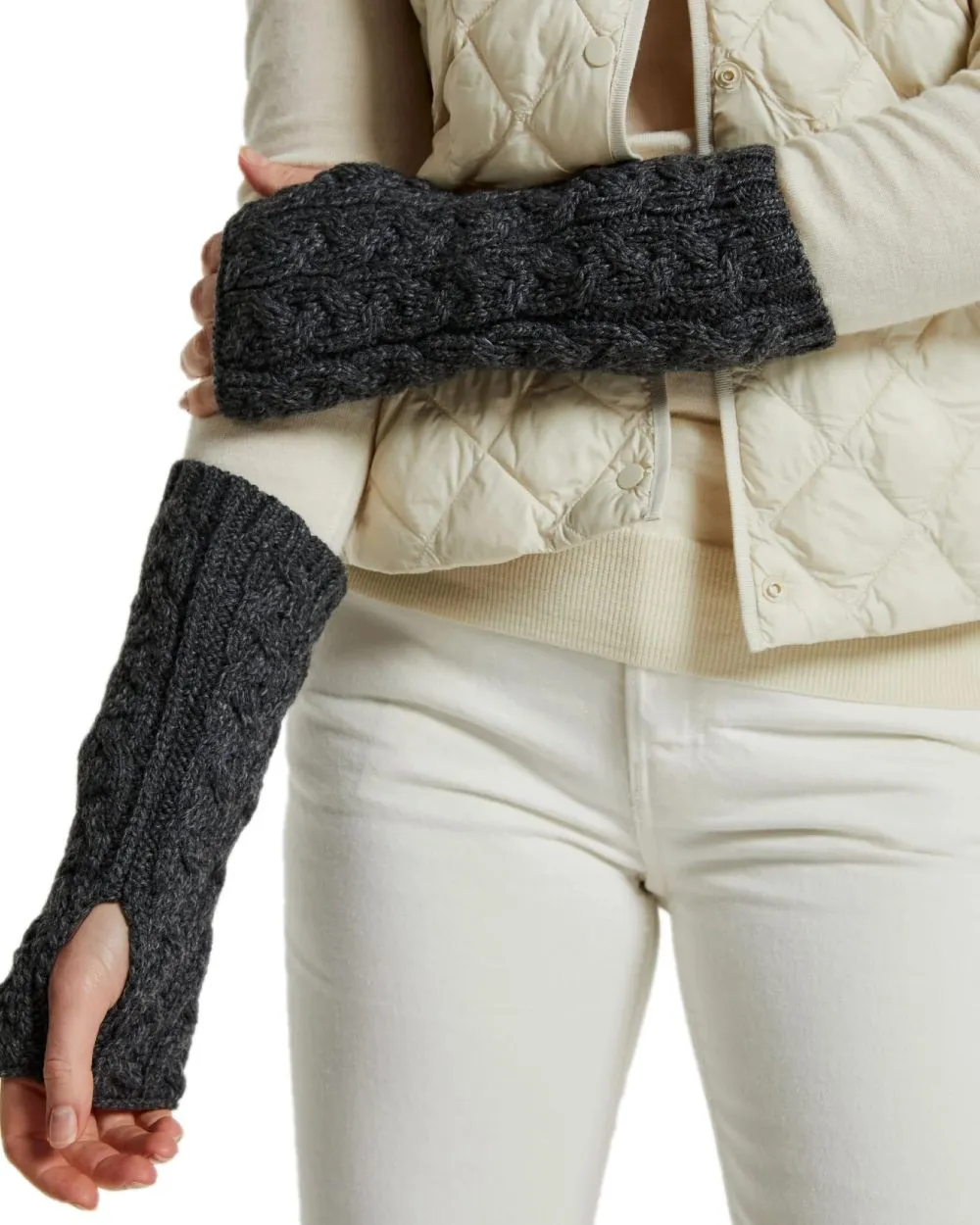 Aran Supersoft Merino Fingerless Gloves