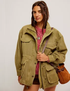 Arya Utility Jacket, Dried Herb