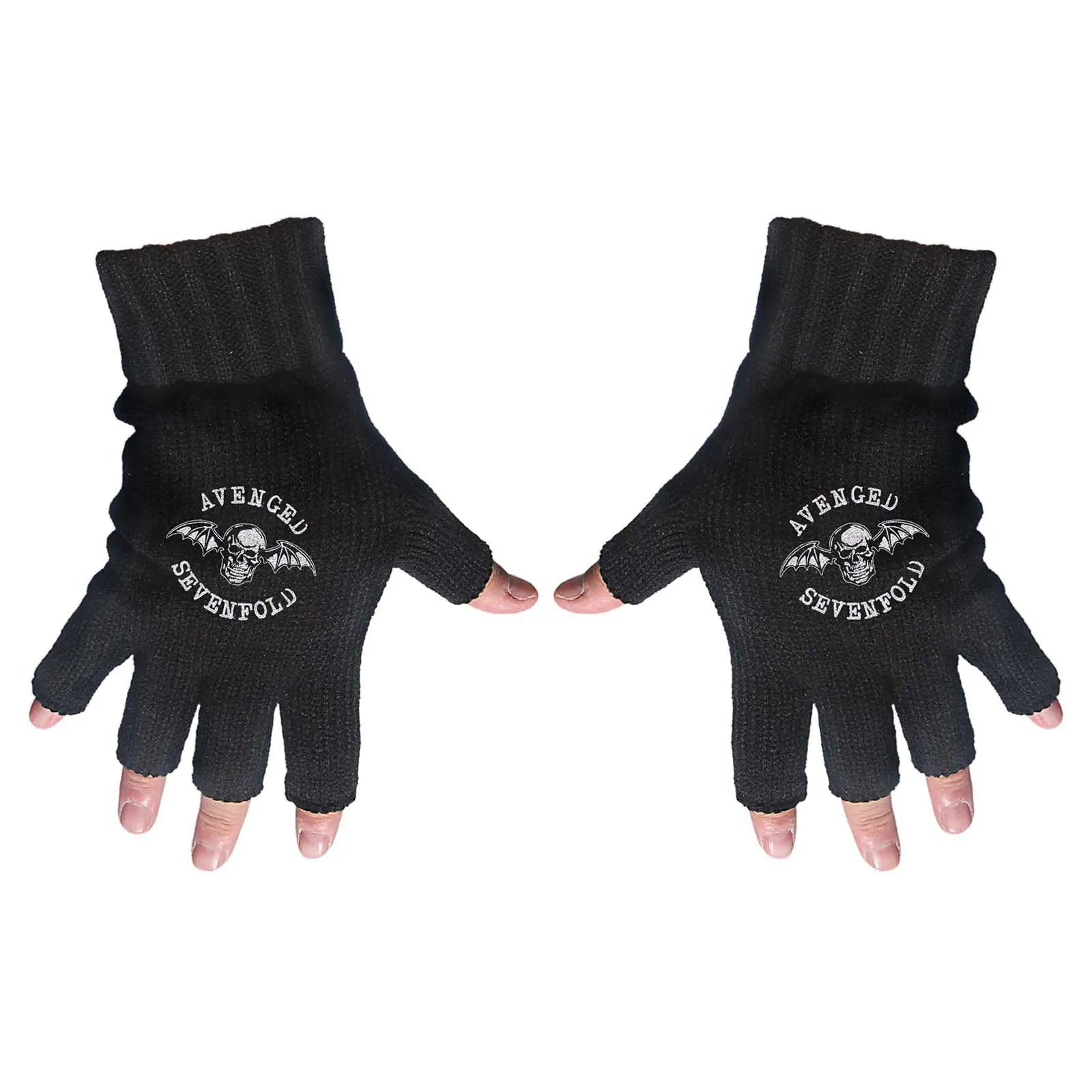 Avenged Sevenfold Fingerless Gloves: Death Bat