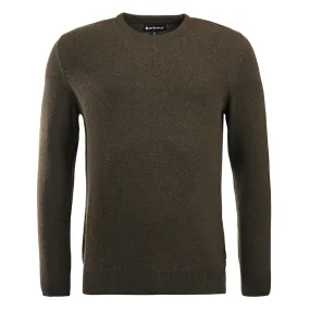 Barbour Men's Harold Crew Neck Jumper in Olive