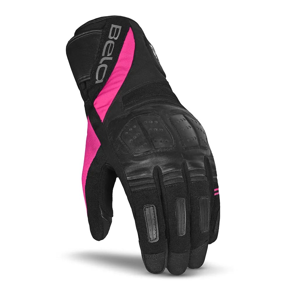 BELA Highway Women Winter Motorcycle Gloves Black Pink