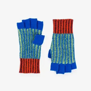 Big Stripe Fingerless Gloves