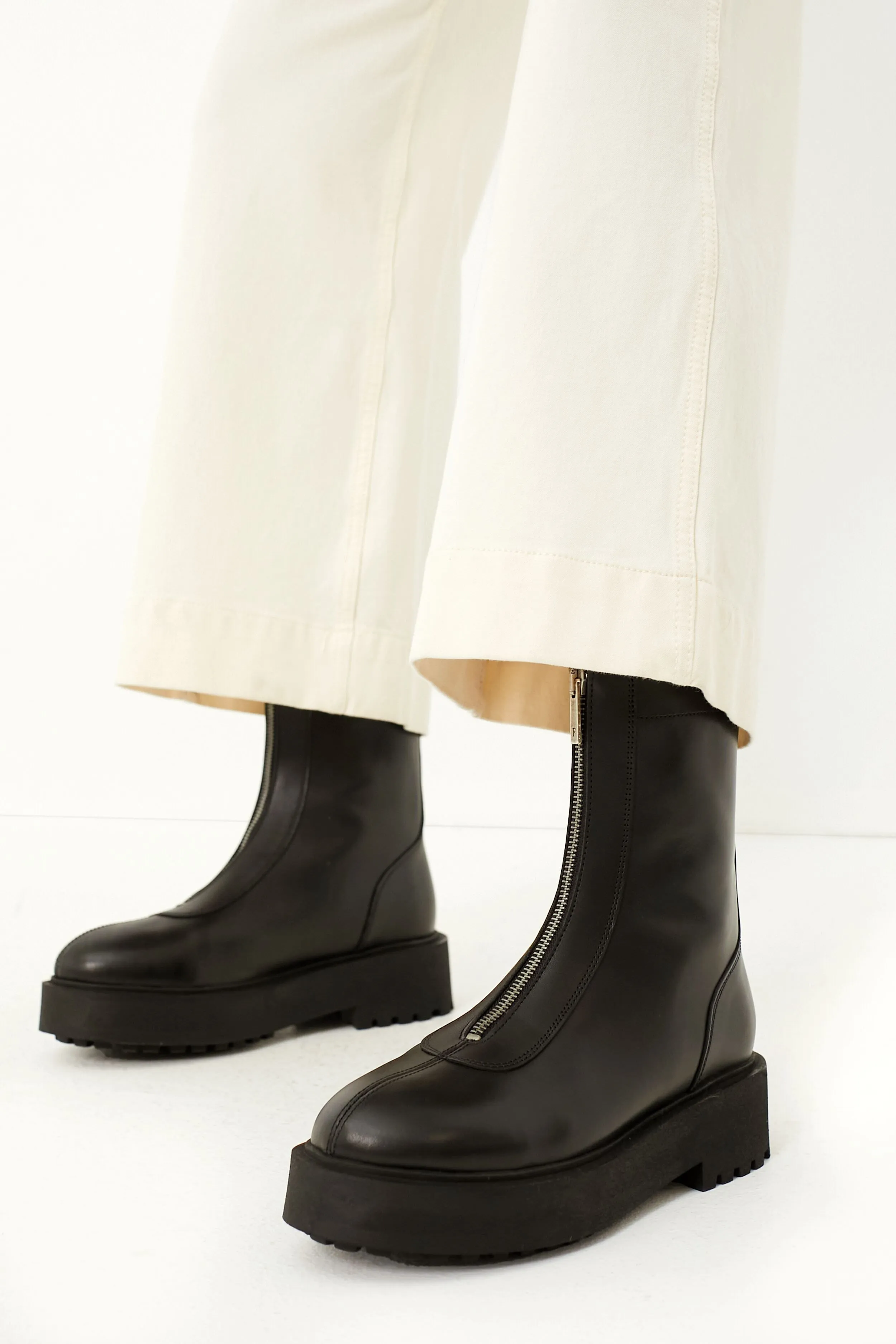 Black Leather Alma Boots