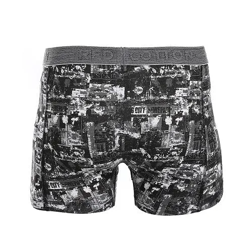 Boxer For Men Printed - Black