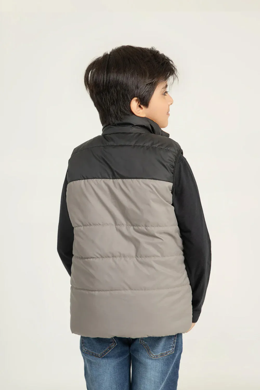 Boy's S/L Revesible Puffer Jacket