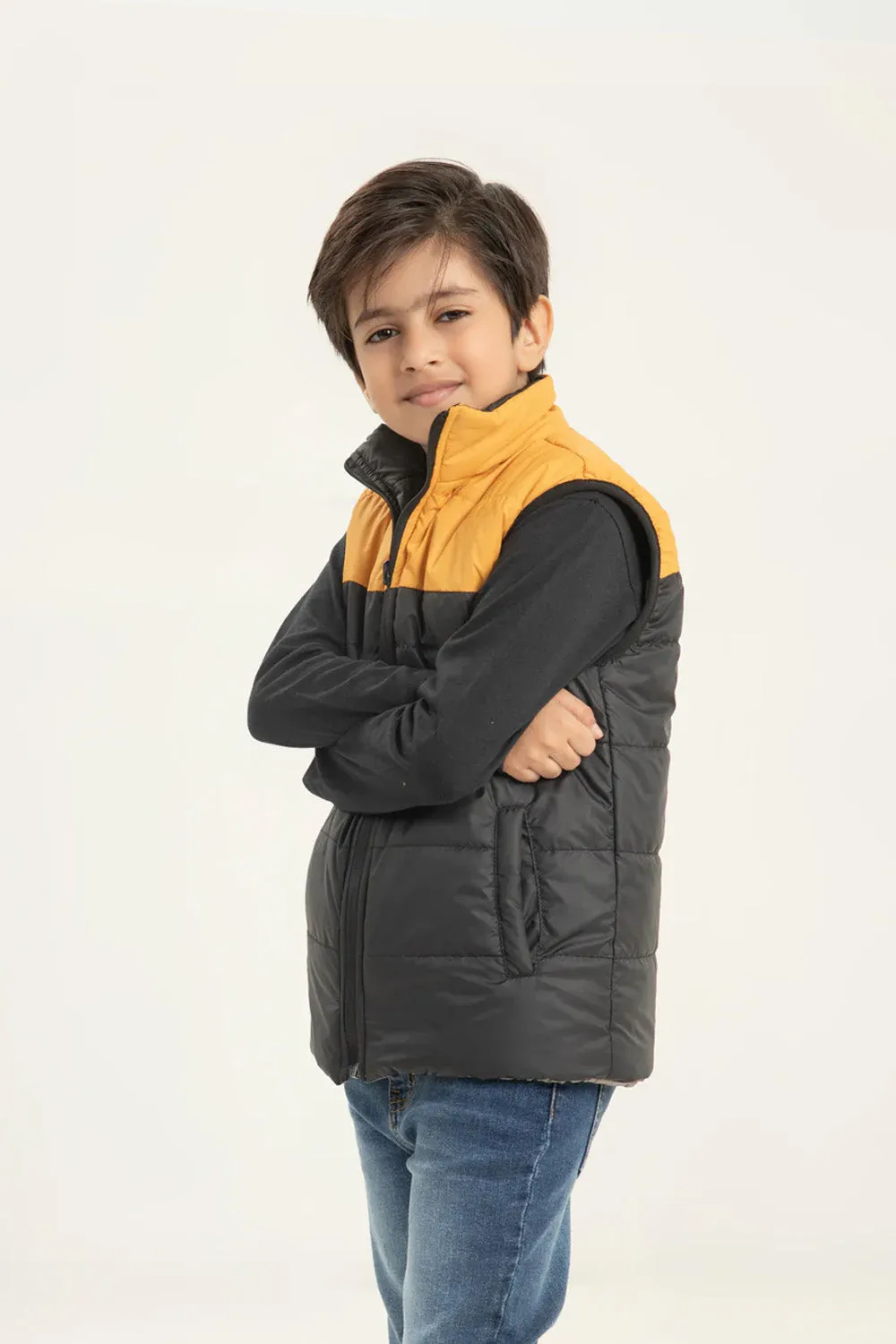 Boy's S/L Revesible Puffer Jacket