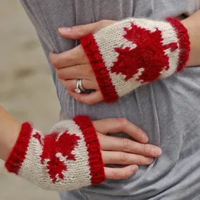 canadian fingerless gloves {knitting pattern}