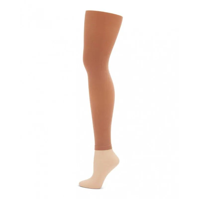 Capezio Ultra Soft Self Knit Waistband Girl's Footless Tights