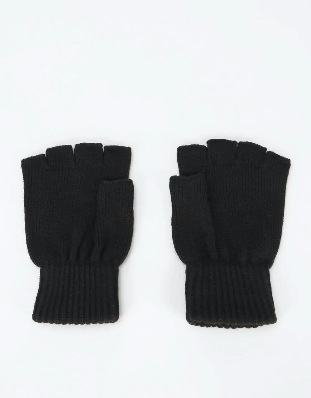 Carhartt WIP Military Fingerless Gloves - Black