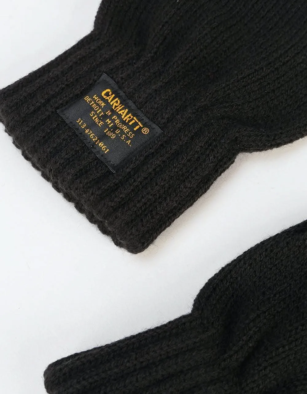 Carhartt WIP Military Fingerless Gloves - Black