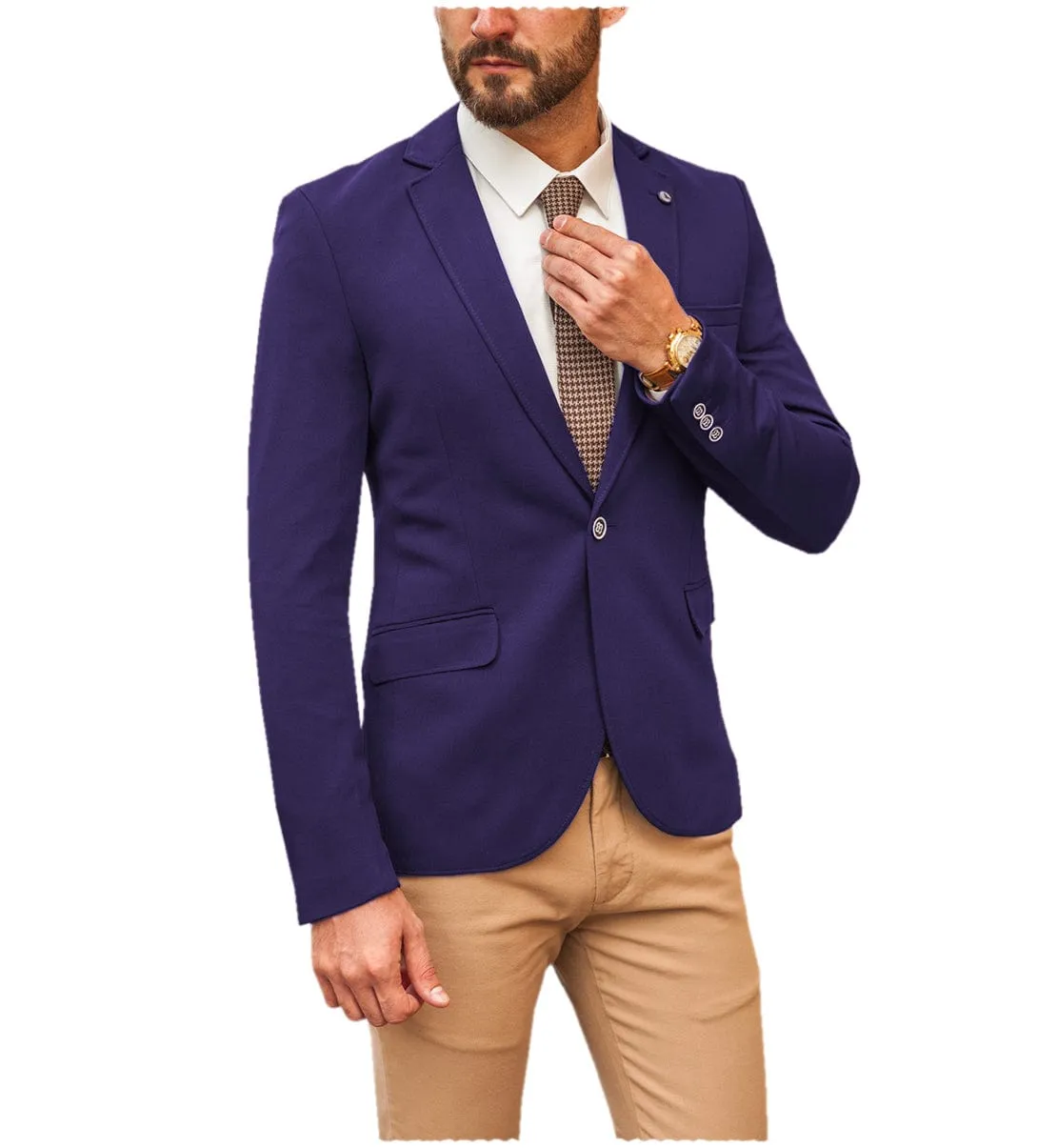 Casual Flat Men's Notch Laple Blazer