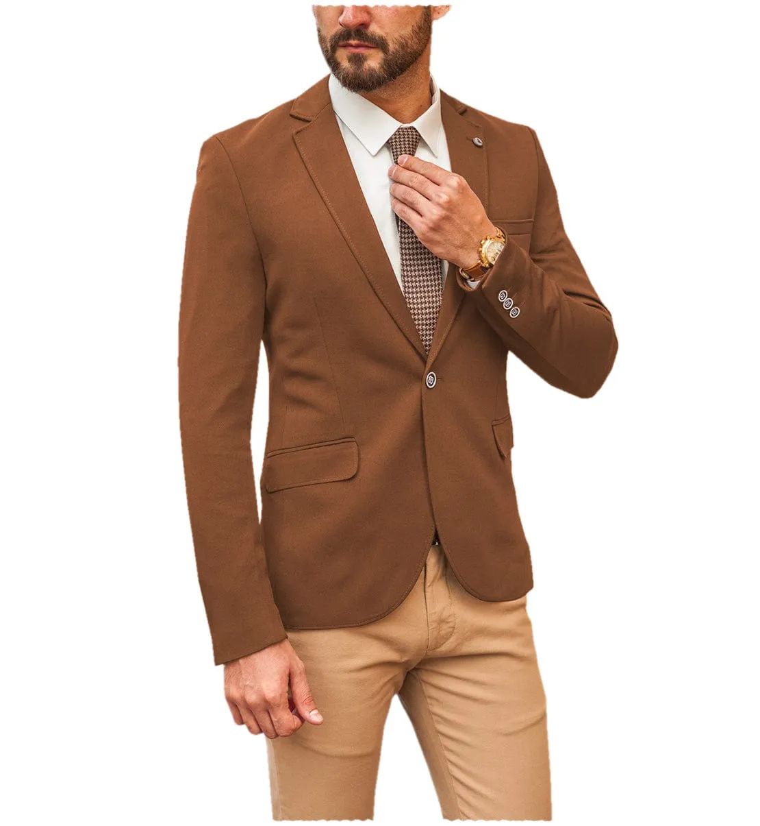 Casual Flat Men's Notch Laple Blazer