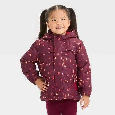 Cat & Jack Infant Kids Zip-Up Winter Puffer Windbreaker 3-In-1 Jacket