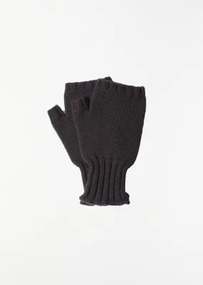 Chunky Fingerless Glove — Dark Brown