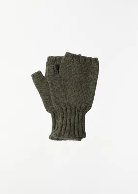 Chunky Fingerless Glove — Khaki