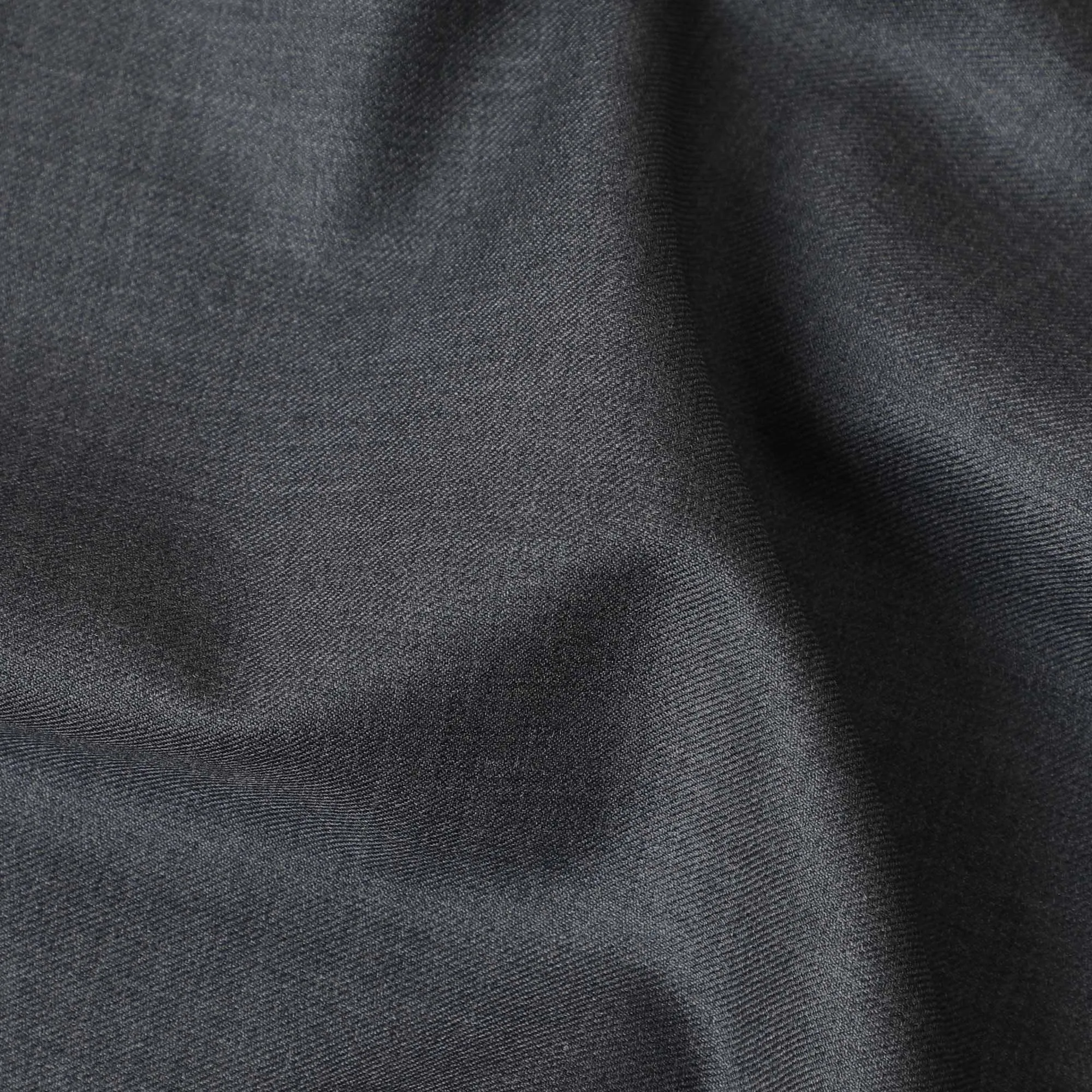 Coin grey plain Premium super 130's Australian superfine merino wool suiting fabric-D11431