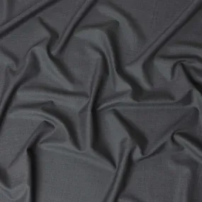 Coin grey plain Premium super 130's Australian superfine merino wool suiting fabric-D11431