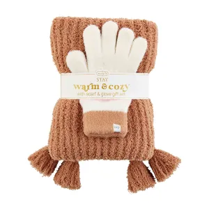 Color Block Glove and Scarf - CA