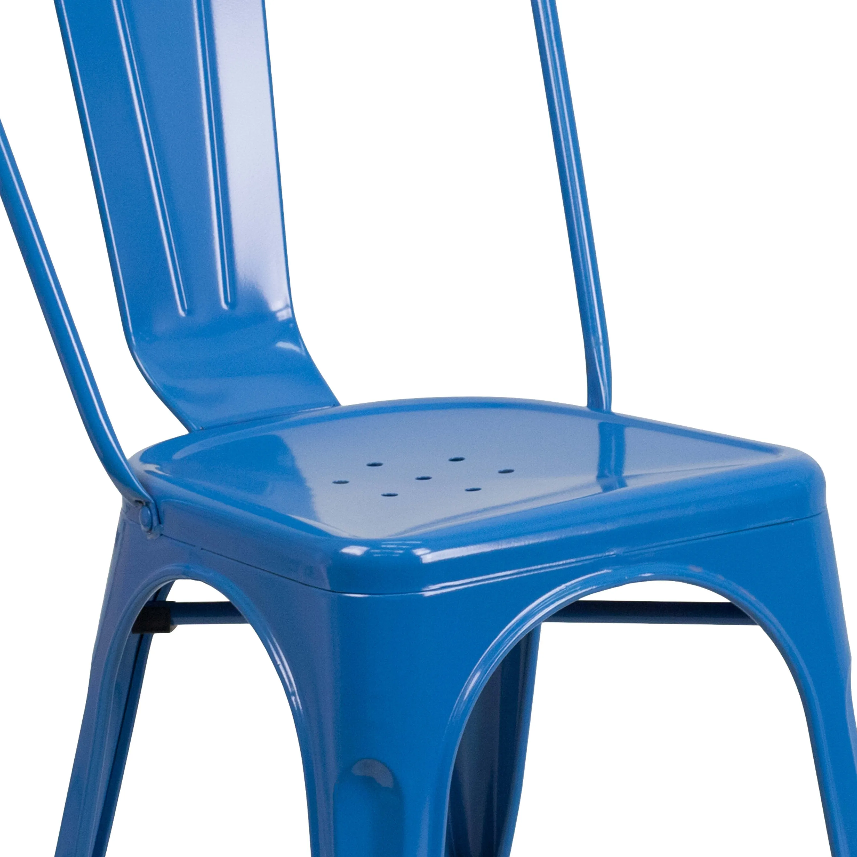 Commercial Grade Metal Indoor-Outdoor Stackable Chair