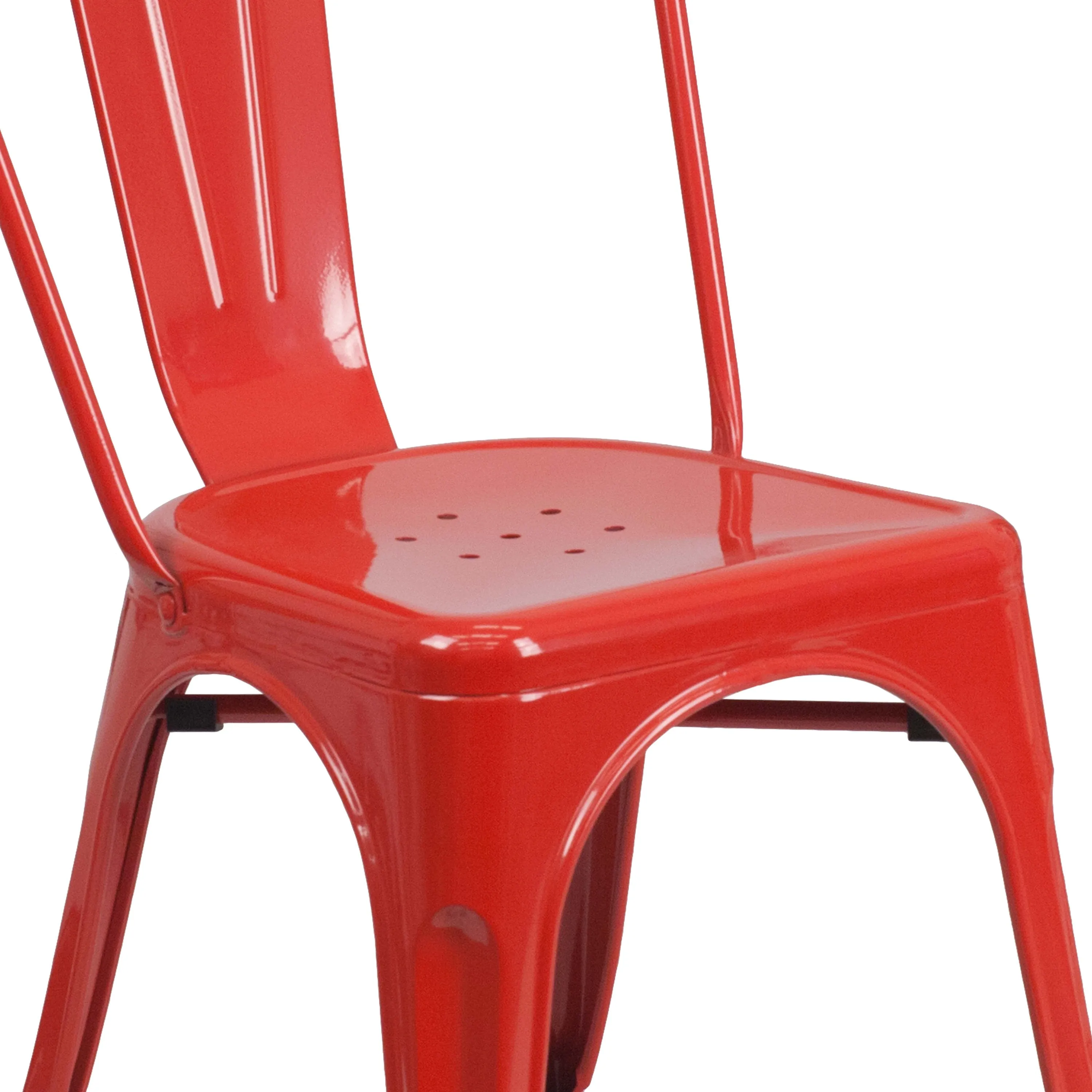 Commercial Grade Metal Indoor-Outdoor Stackable Chair