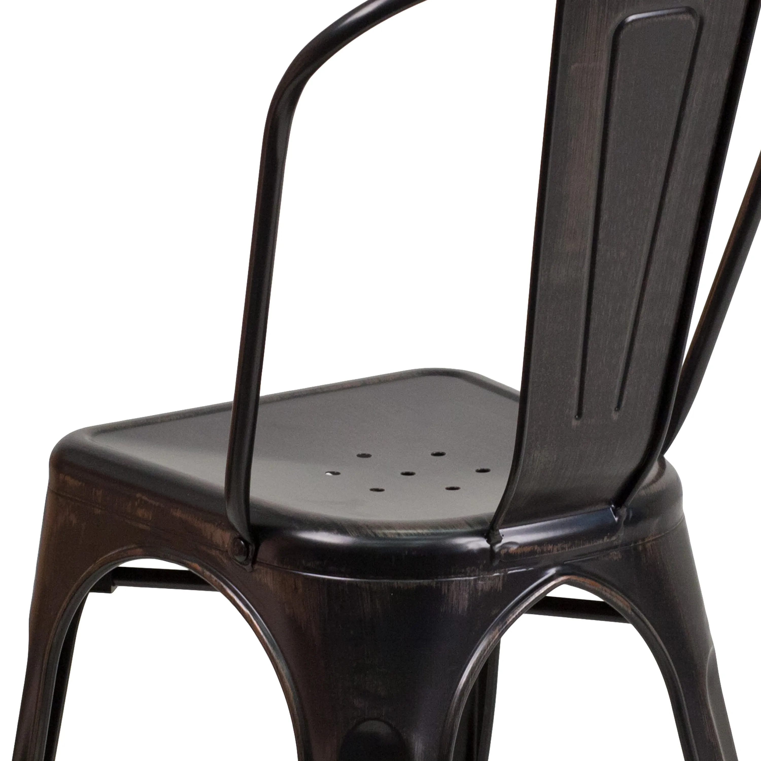 Commercial Grade Metal Indoor-Outdoor Stackable Chair