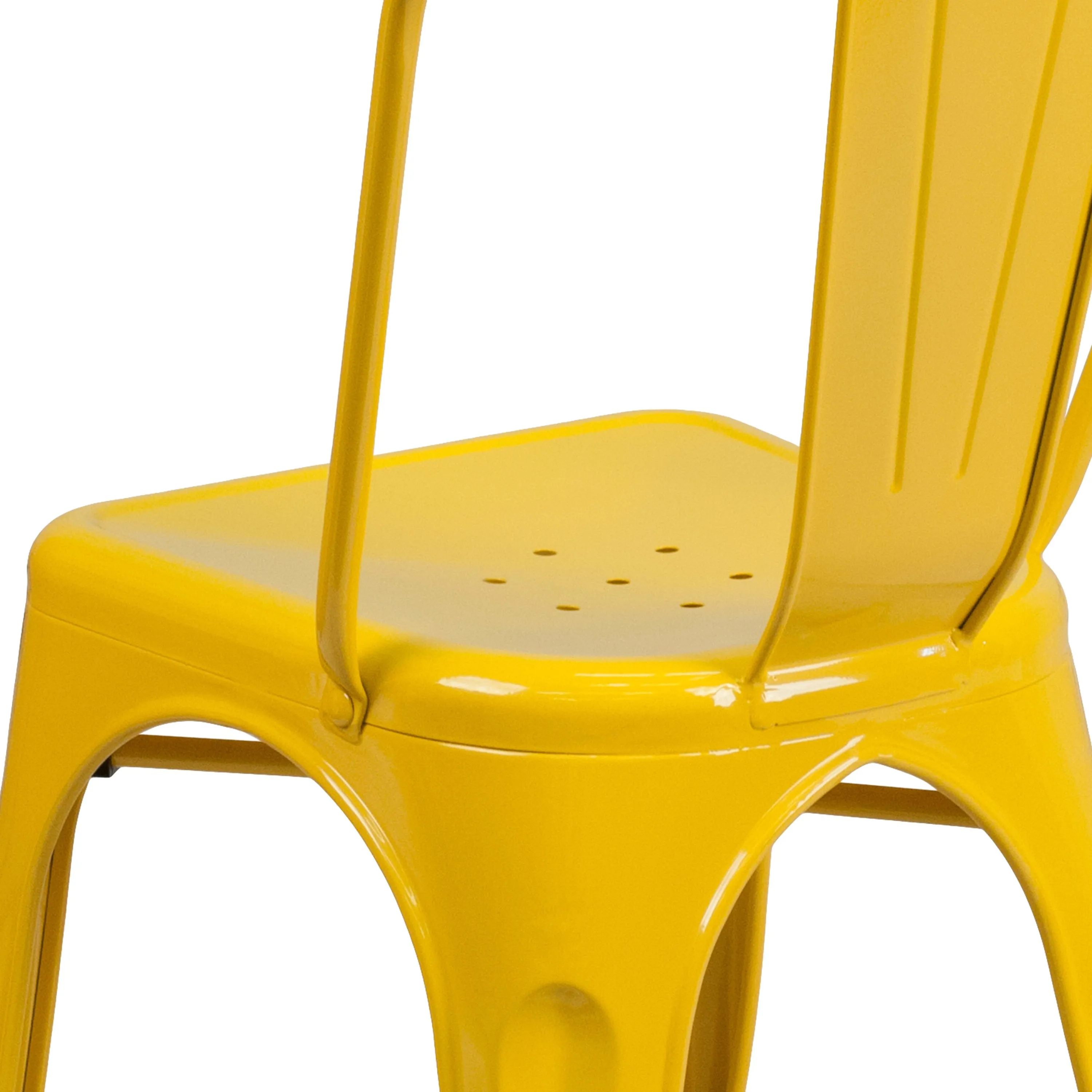 Commercial Grade Metal Indoor-Outdoor Stackable Chair