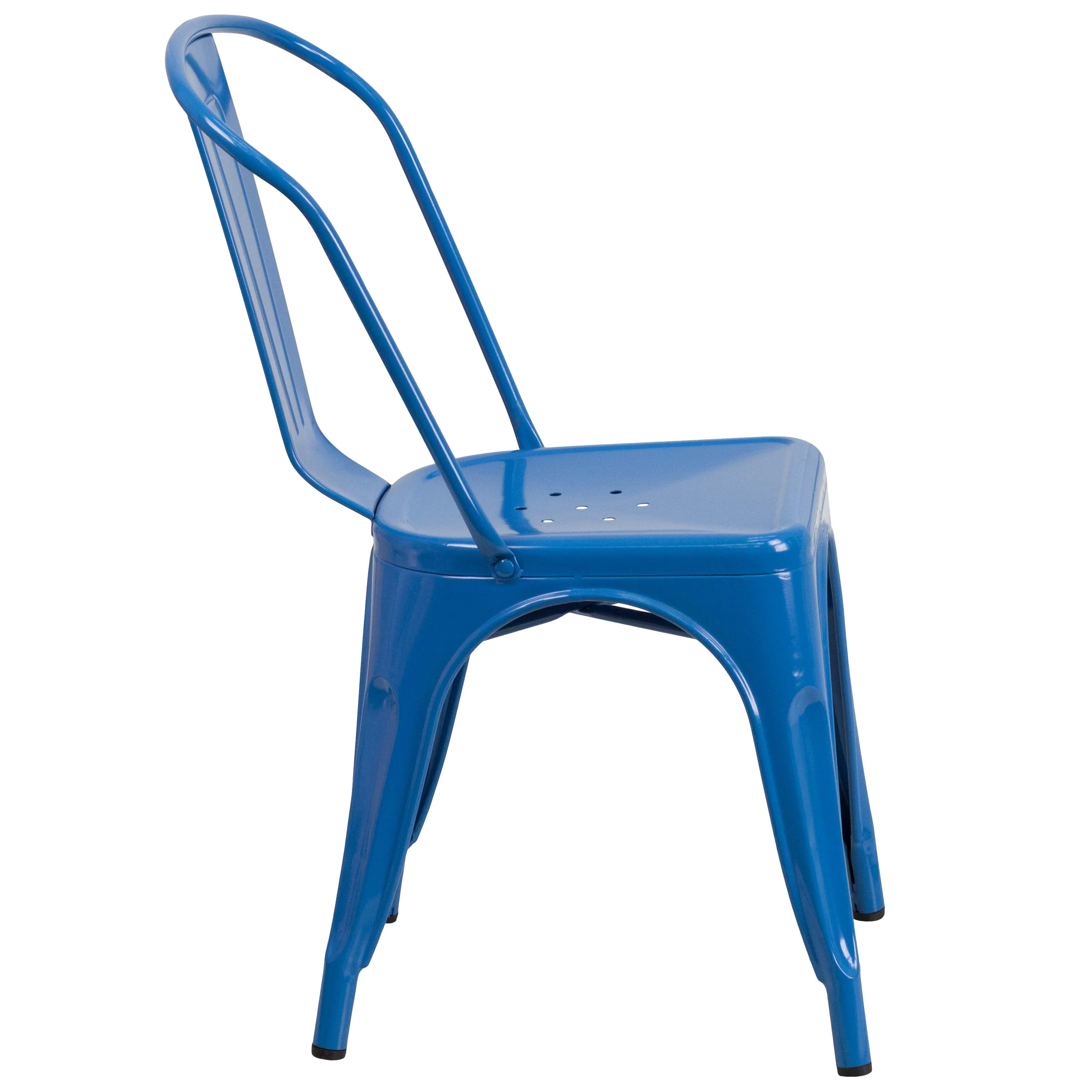 Commercial Grade Metal Indoor-Outdoor Stackable Chair