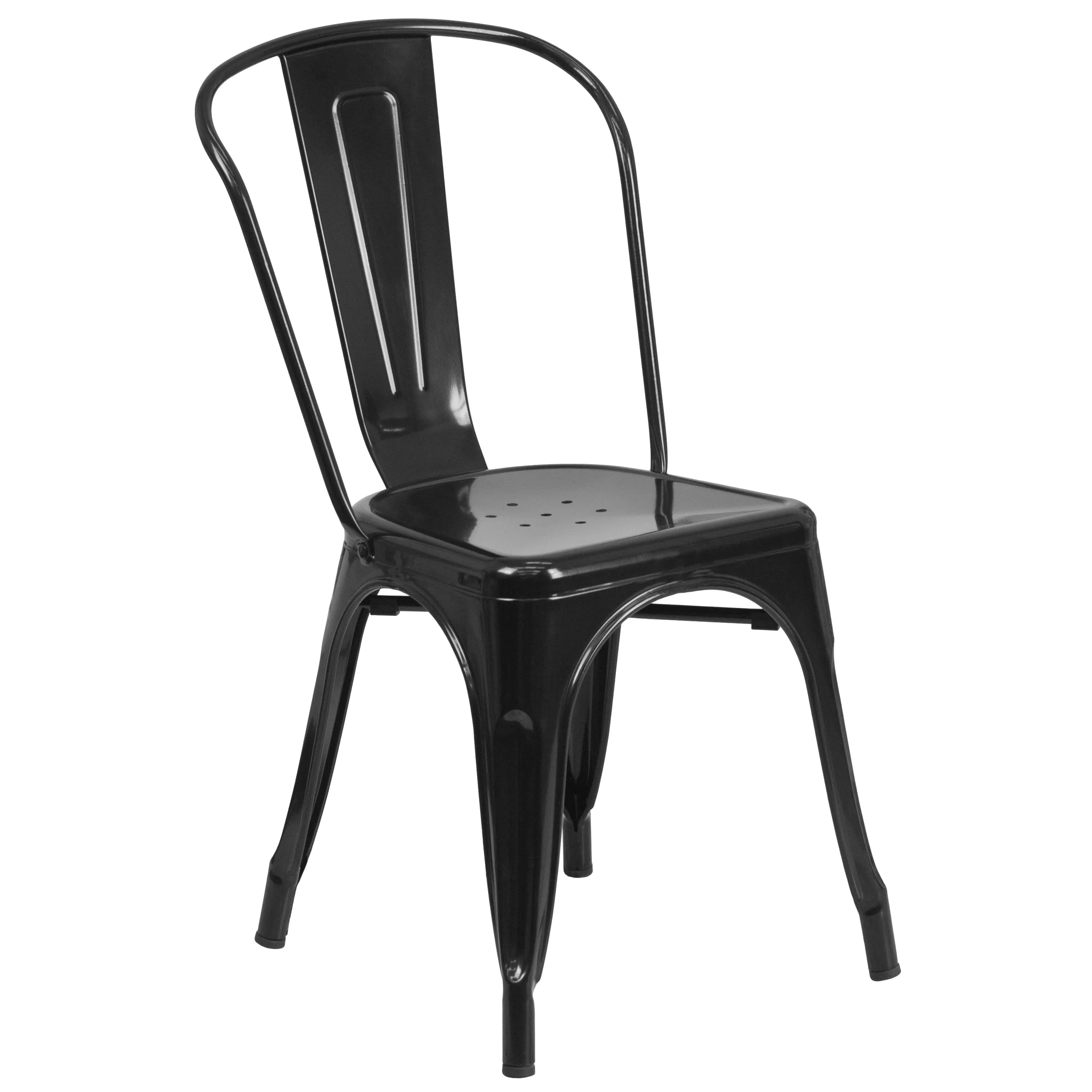 Commercial Grade Metal Indoor-Outdoor Stackable Chair