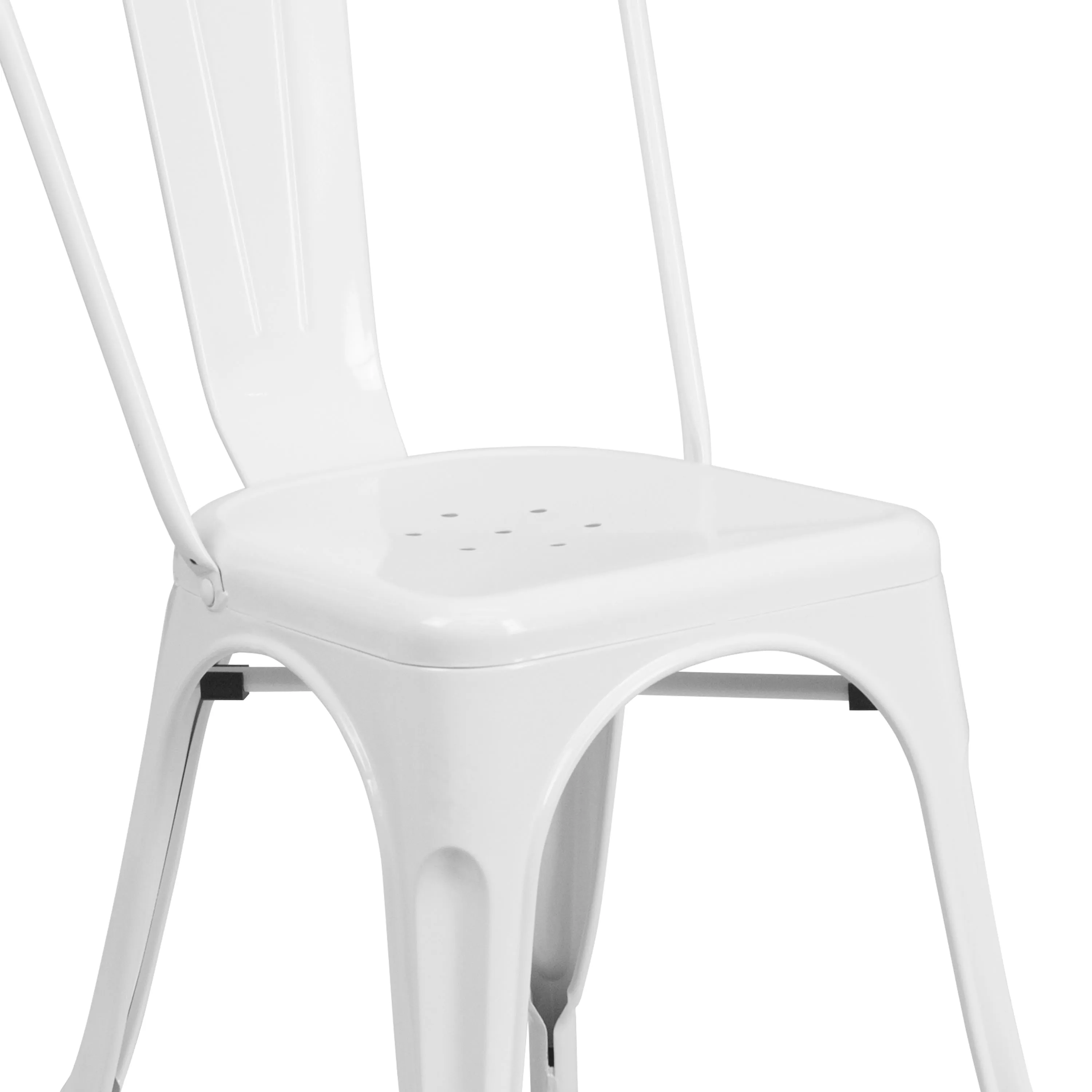 Commercial Grade Metal Indoor-Outdoor Stackable Chair