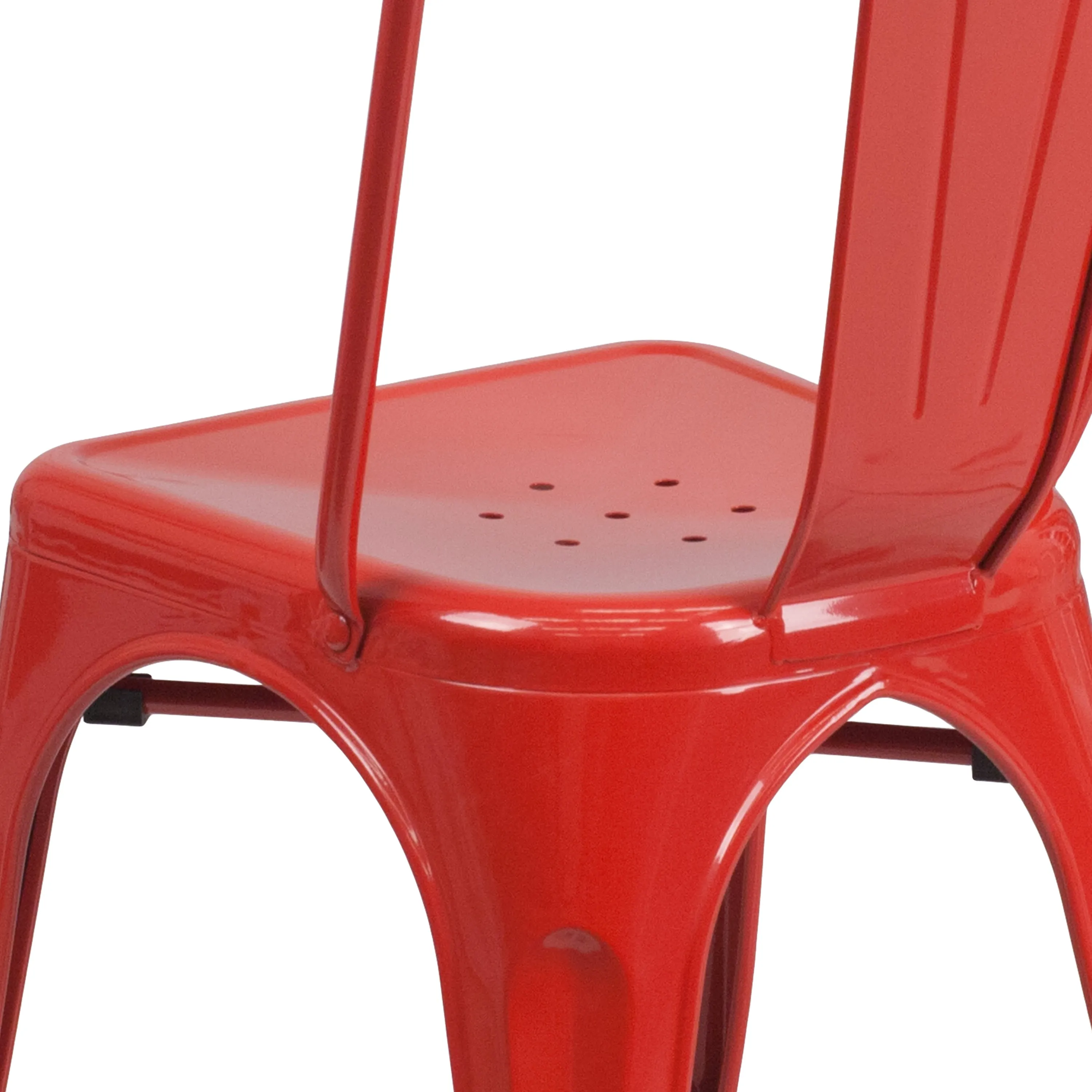 Commercial Grade Metal Indoor-Outdoor Stackable Chair