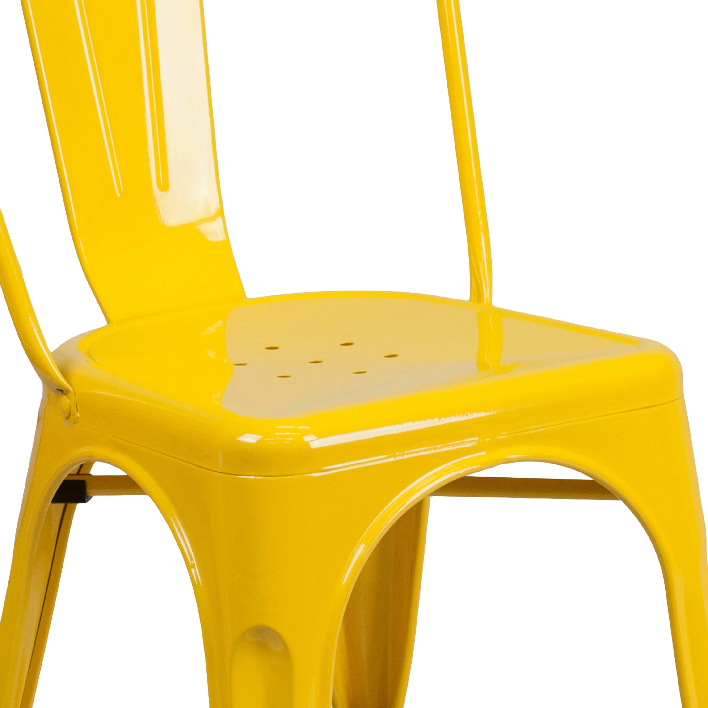 Commercial Grade Metal Indoor-Outdoor Stackable Chair