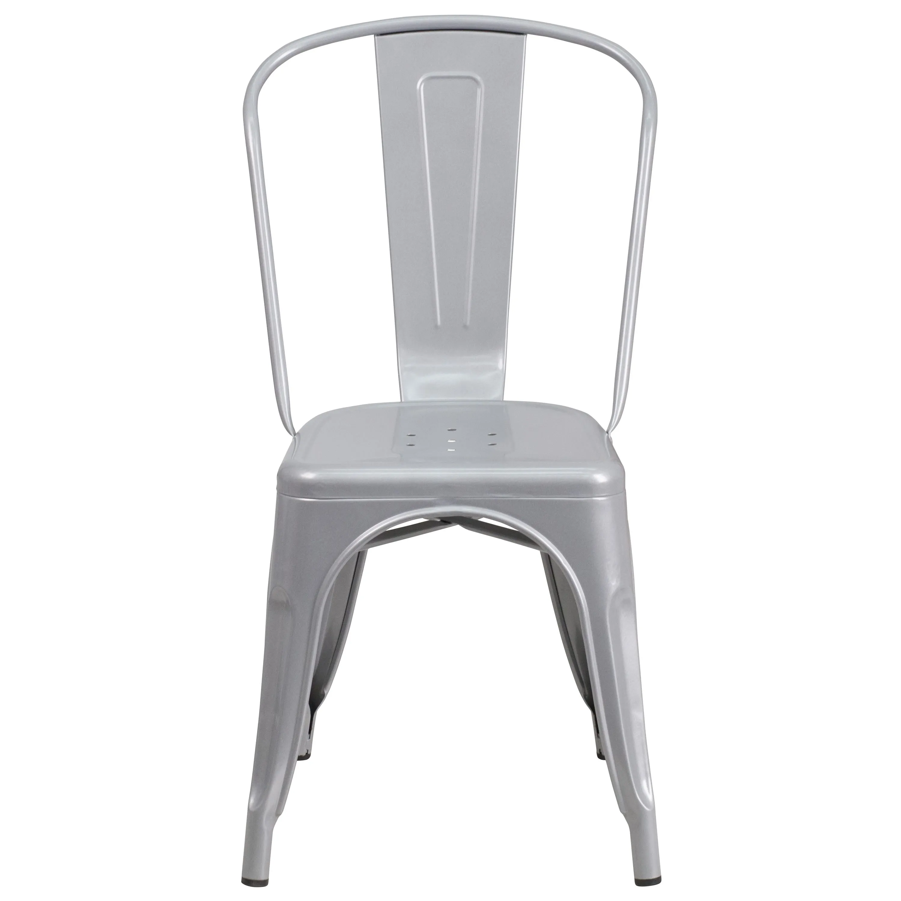 Commercial Grade Metal Indoor-Outdoor Stackable Chair