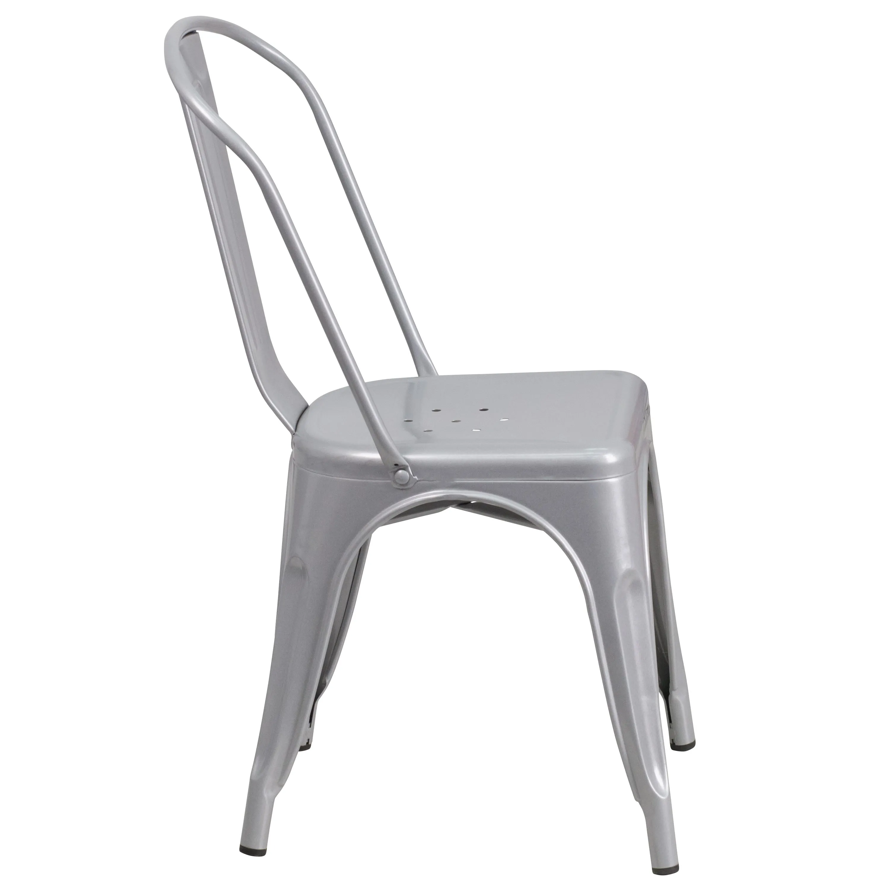 Commercial Grade Metal Indoor-Outdoor Stackable Chair