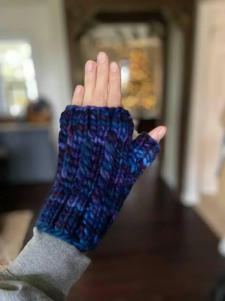 Corkscrew Mitts Pattern