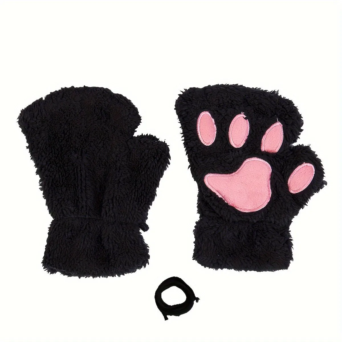 Cute Cartoon Cat Paw Gloves  Keep Hands Warm in Style