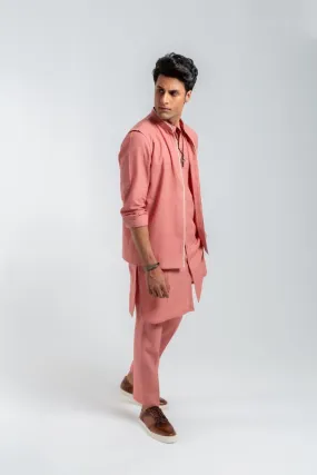 Deepak & Fahad - BAL-M003 - Tea Pink - Woven Cotton