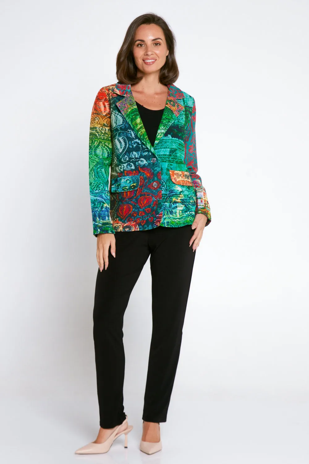 Digital Print Cotton Blazer - Marrakesh Mirage