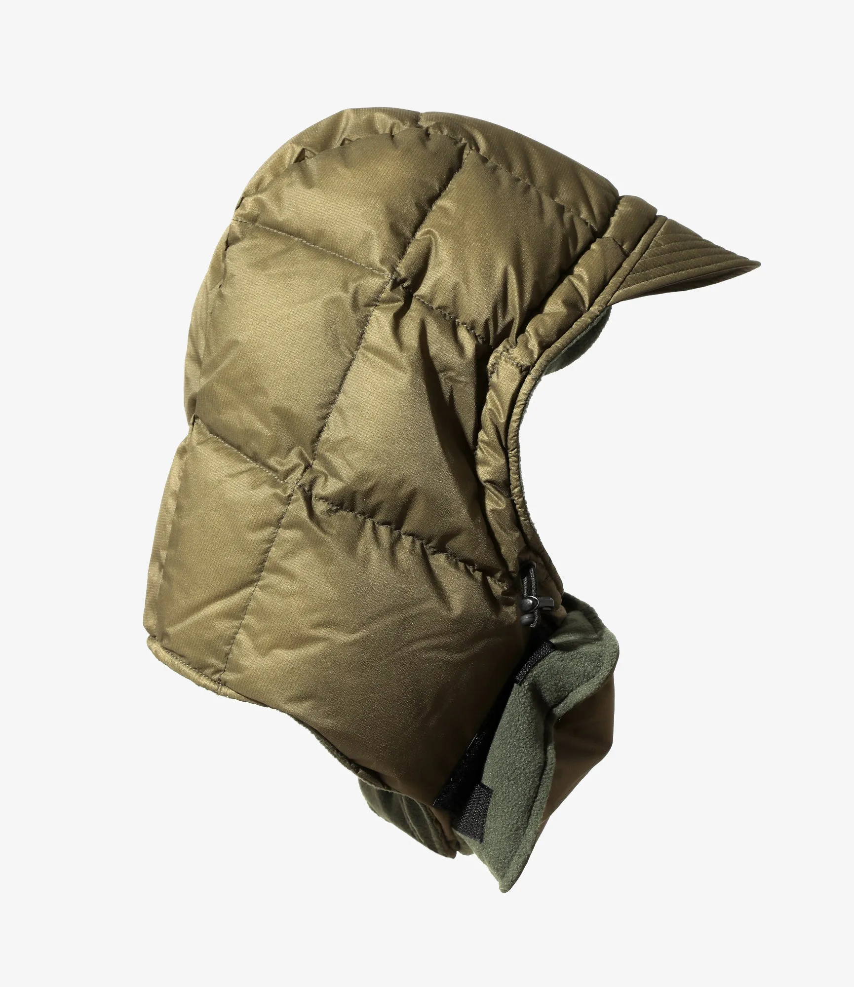 Down Hood – Olive Ripstop Nylon