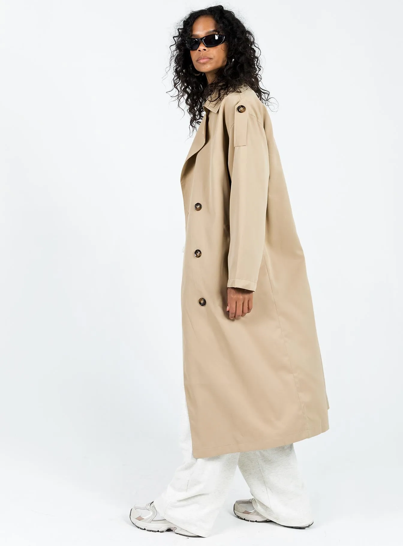 Elgata Trench Coat Beige