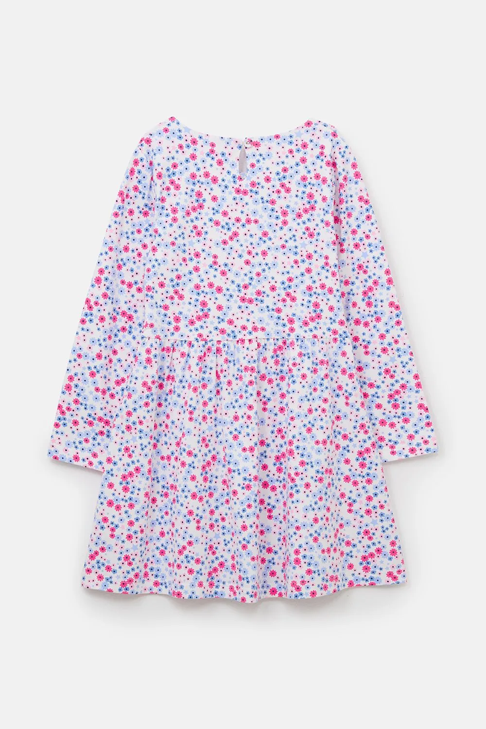 Ellie Dress - Pink Blue Floral