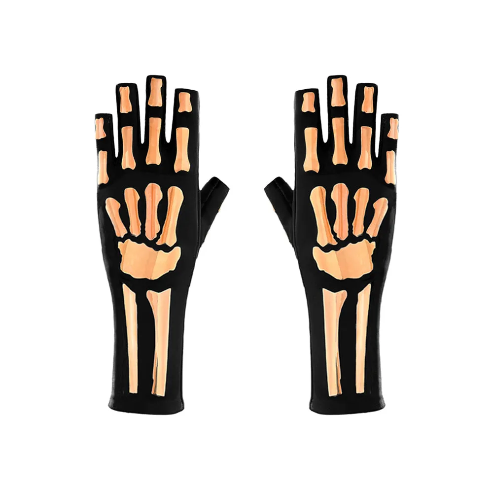 FINGERLESS EXTENDED METAL BONES GLOVES