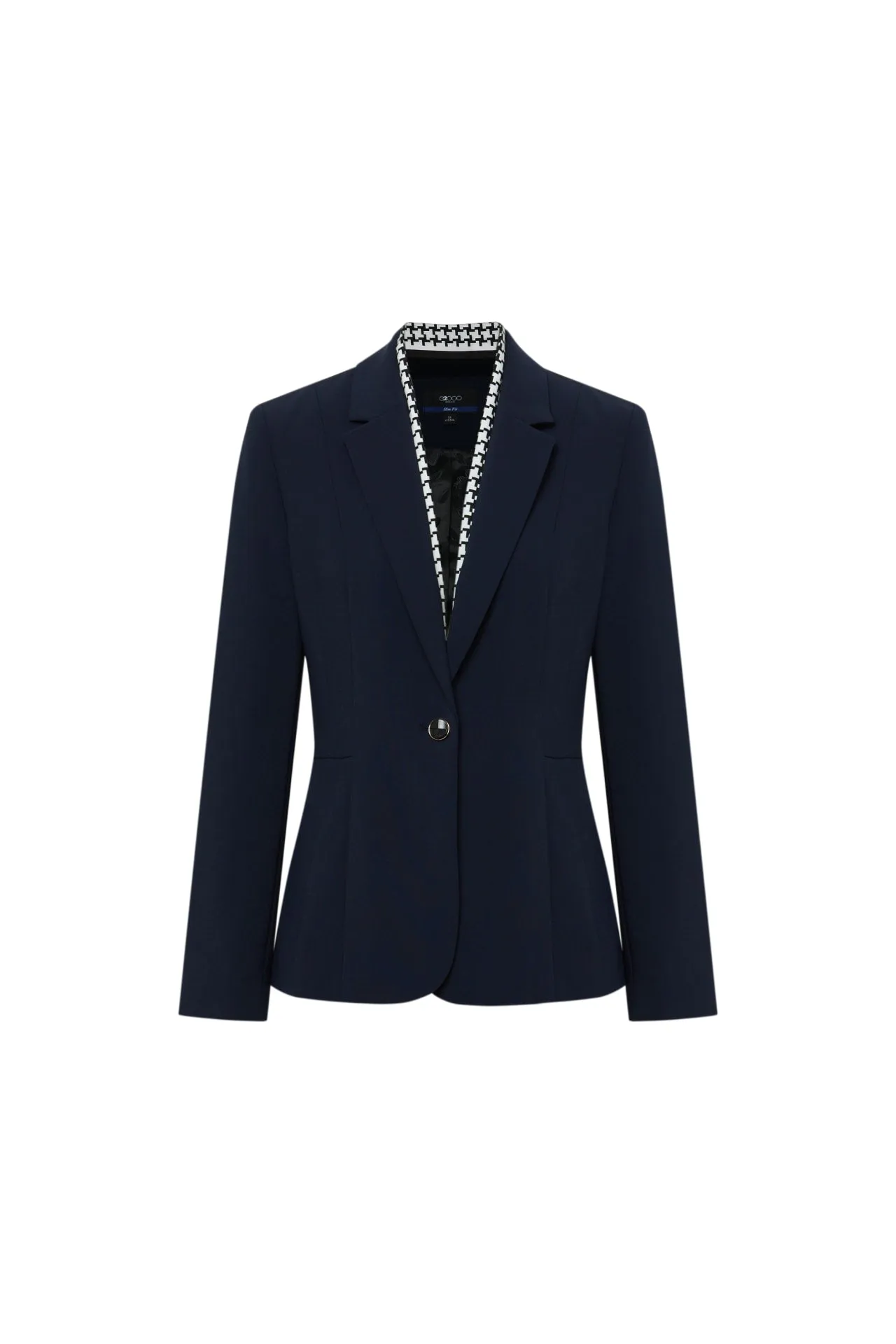 Flexi Crepe Suit Blazer with Scarf