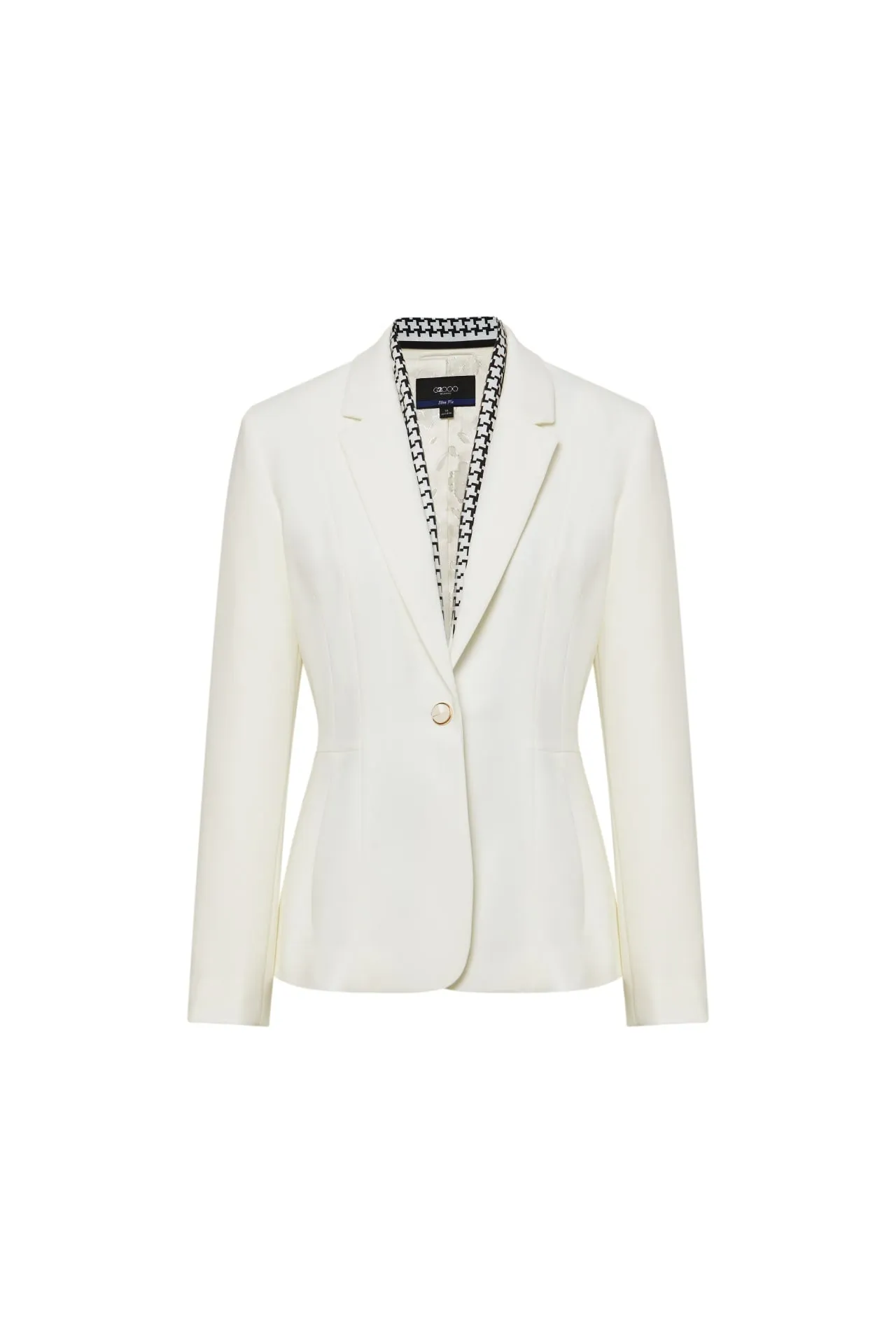 Flexi Crepe Suit Blazer with Scarf