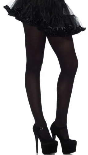 Full Length Womens Black Spandex Plus Size Tights