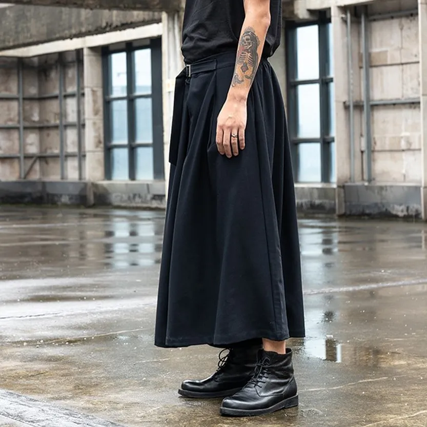 Funki Buys | Skirts | Men's Japanese Streetwear Long Skirt