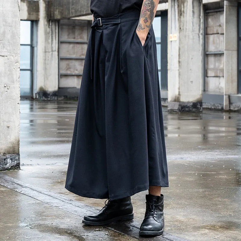 Funki Buys | Skirts | Men's Japanese Streetwear Long Skirt